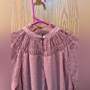 Mock neck womens dress. Size small, color: mauve, new with tag